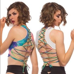 ❌SOLD❌ LBD Sidewinder Top in Confection & White